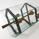 Brass lantern glass 1950