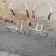 Paire de fauteuils vintage chrome