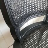 Paire de chaises cannées