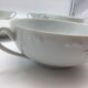 4 broth bowls in taraud limoges porcelain.