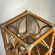 Etagère en rotin et verre