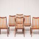 Série de 6 chaises scandinaves vintage