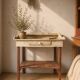 Antique solid wood desk – authentic charm