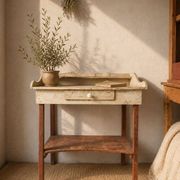 Antique solid wood desk – authentic charm