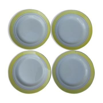 4 old Gien flat plates