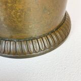 Art Deco champagne cooler in copper and brass with relief patterns, Sweden, 1930s.