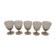 Set of 5 vintage liquor foot glasses