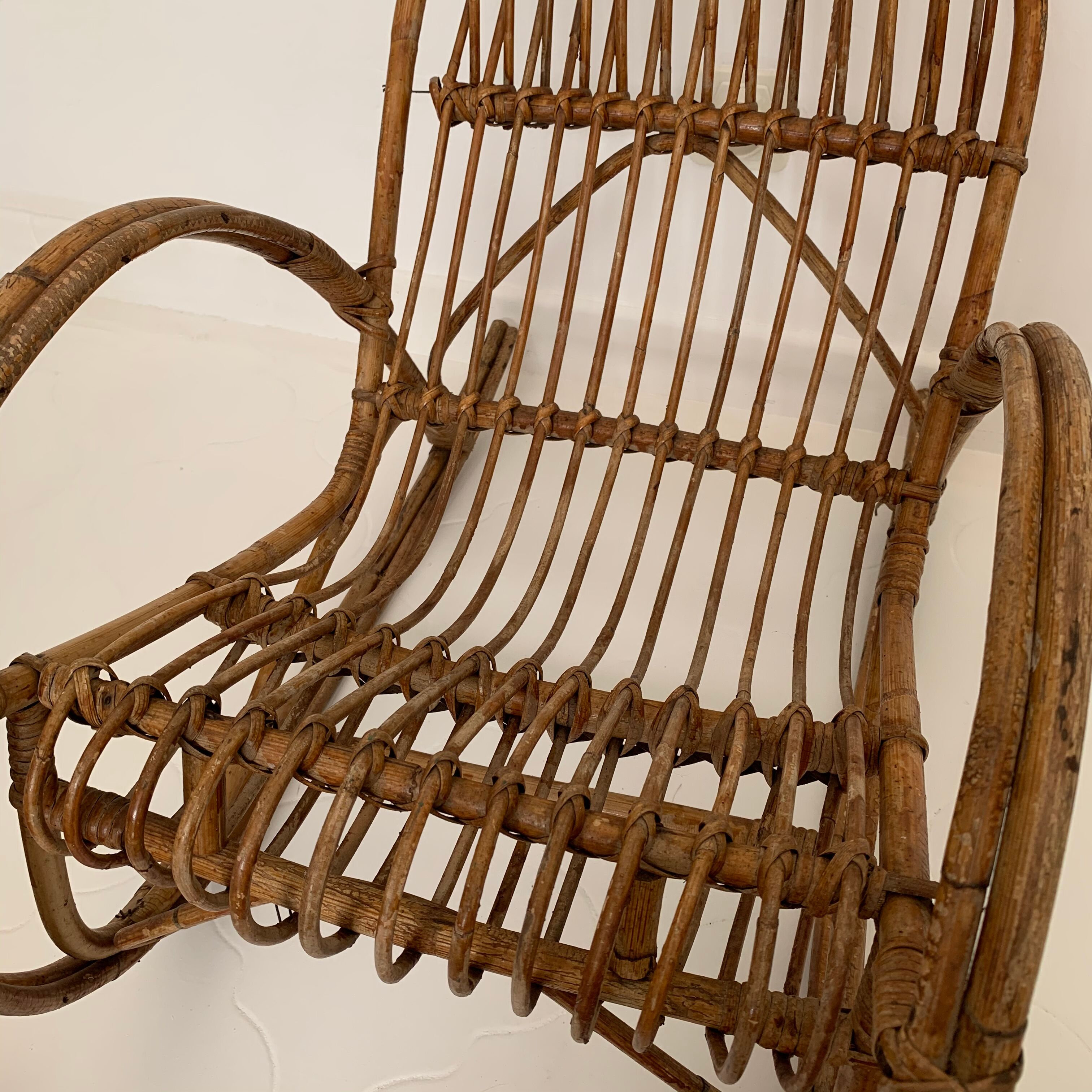 Rocking-chair child rattan