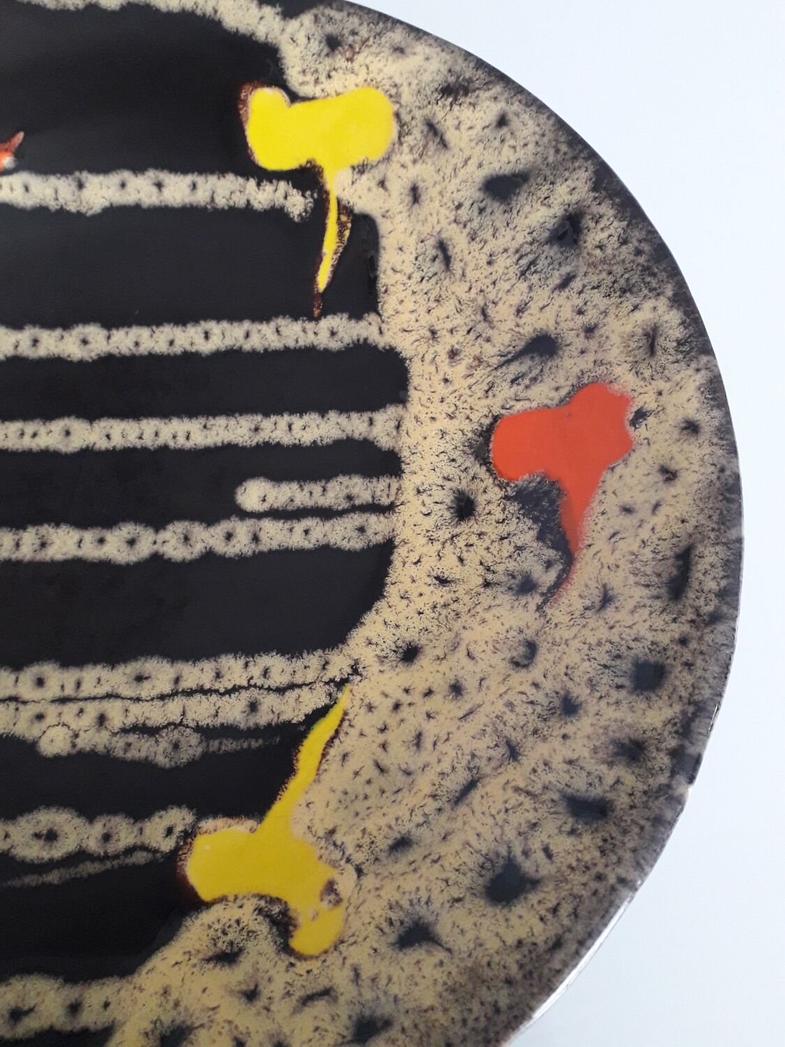 Poet-Laval dish 31 cm vintage ceramic