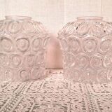 Glass Pendant Light Chandelier Ceiling Light France POP 1960 Retro Decoration 1 Pair