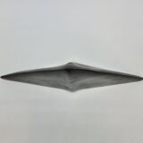 Soliflore vase in black ceramic pyramid or manta ray design