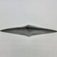 Soliflore vase in black ceramic pyramid or manta ray design