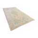 Handmade Pastel Beige Turquoise Area Rug 122x242cm
