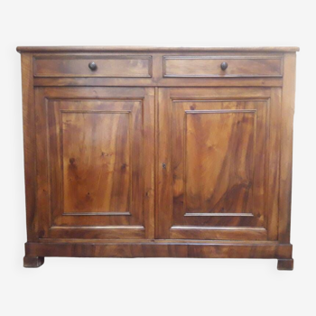 Buffet noyer massif 2 portes 2 tiroirs fin XIX°