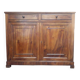 Solid walnut sideboard with 2 doors and 2 drawers, late 19th century