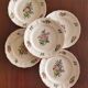 5 assiettes à cake "Réverbère fin" KG Lunéville
