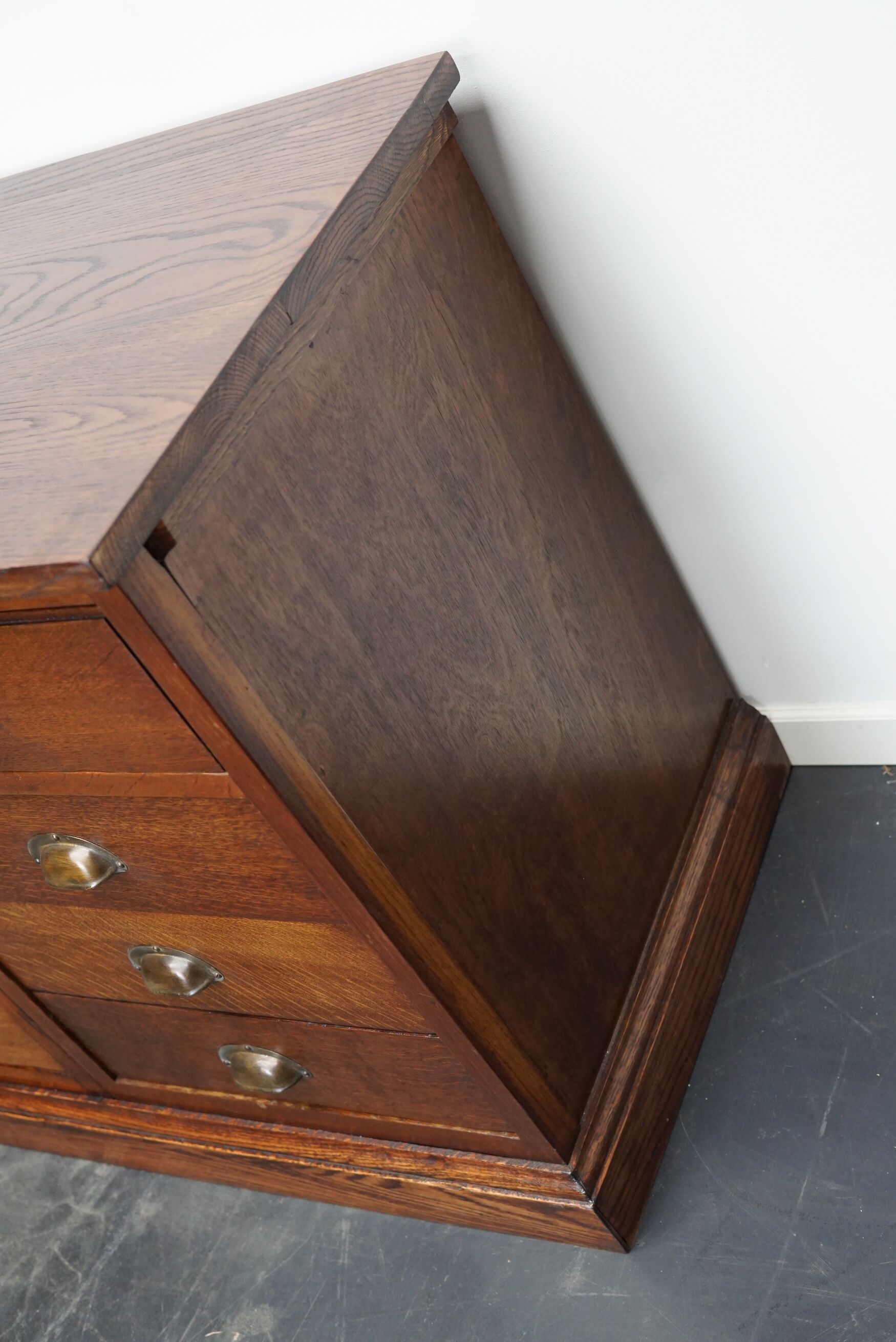 Dutch oak apothecary cabinet, 1930s