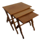 Vintage nest of 3 sidetables mimiset
