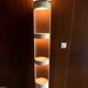 Perzel. Floor lamp / Light column forming shelves. Model No. 966