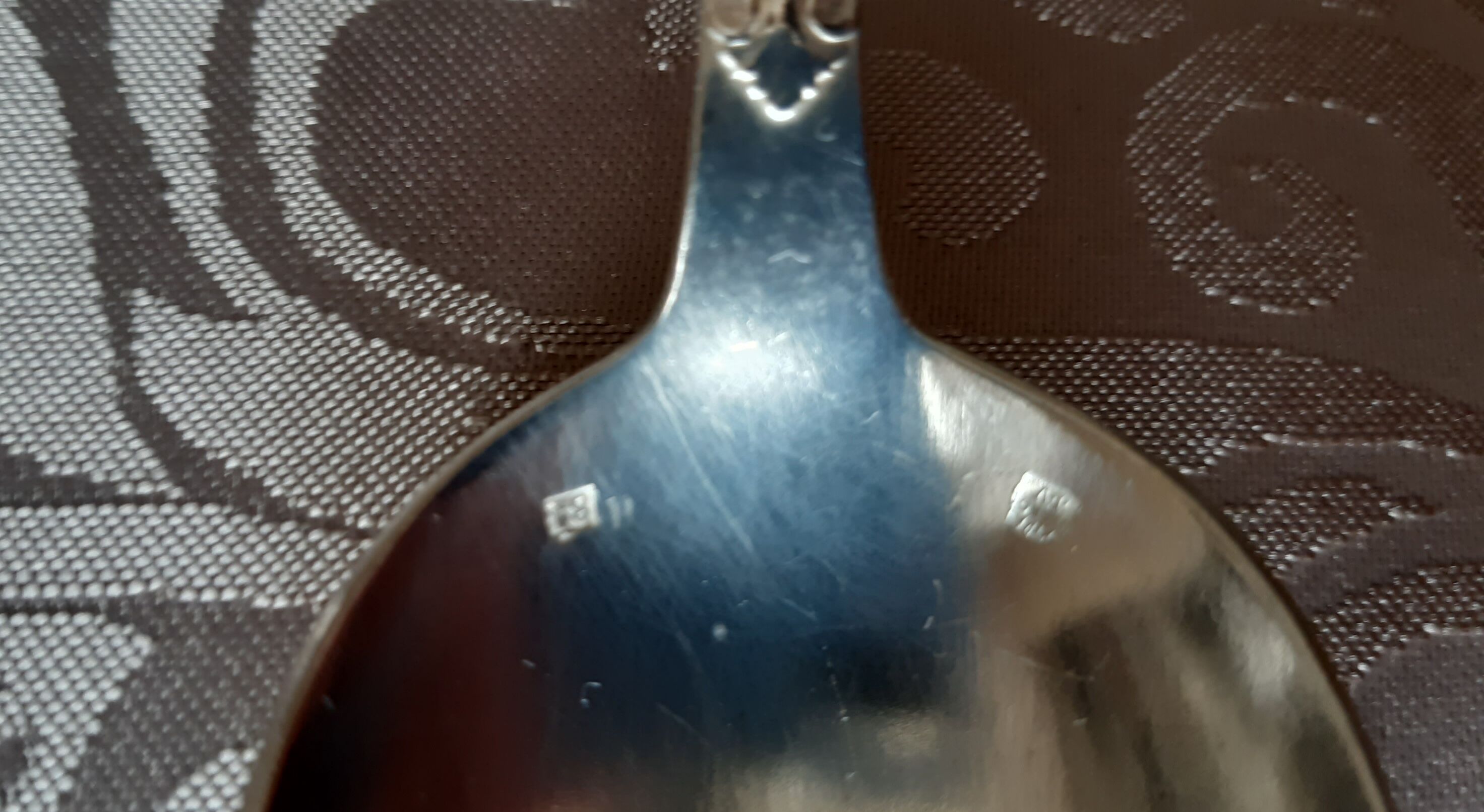 Art nouveau housewife, 48 pieces, 24 guests, foliage model, silver metal