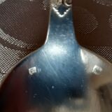 Art nouveau housewife, 48 pieces, 24 guests, foliage model, silver metal