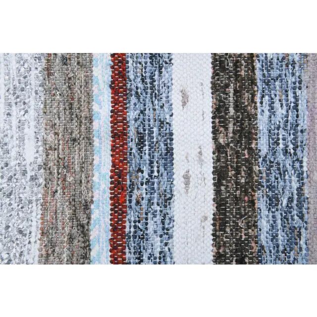 Vintage Turkish Hand-Knotted Wool Cotton White Kilim Runner Rug 60x196