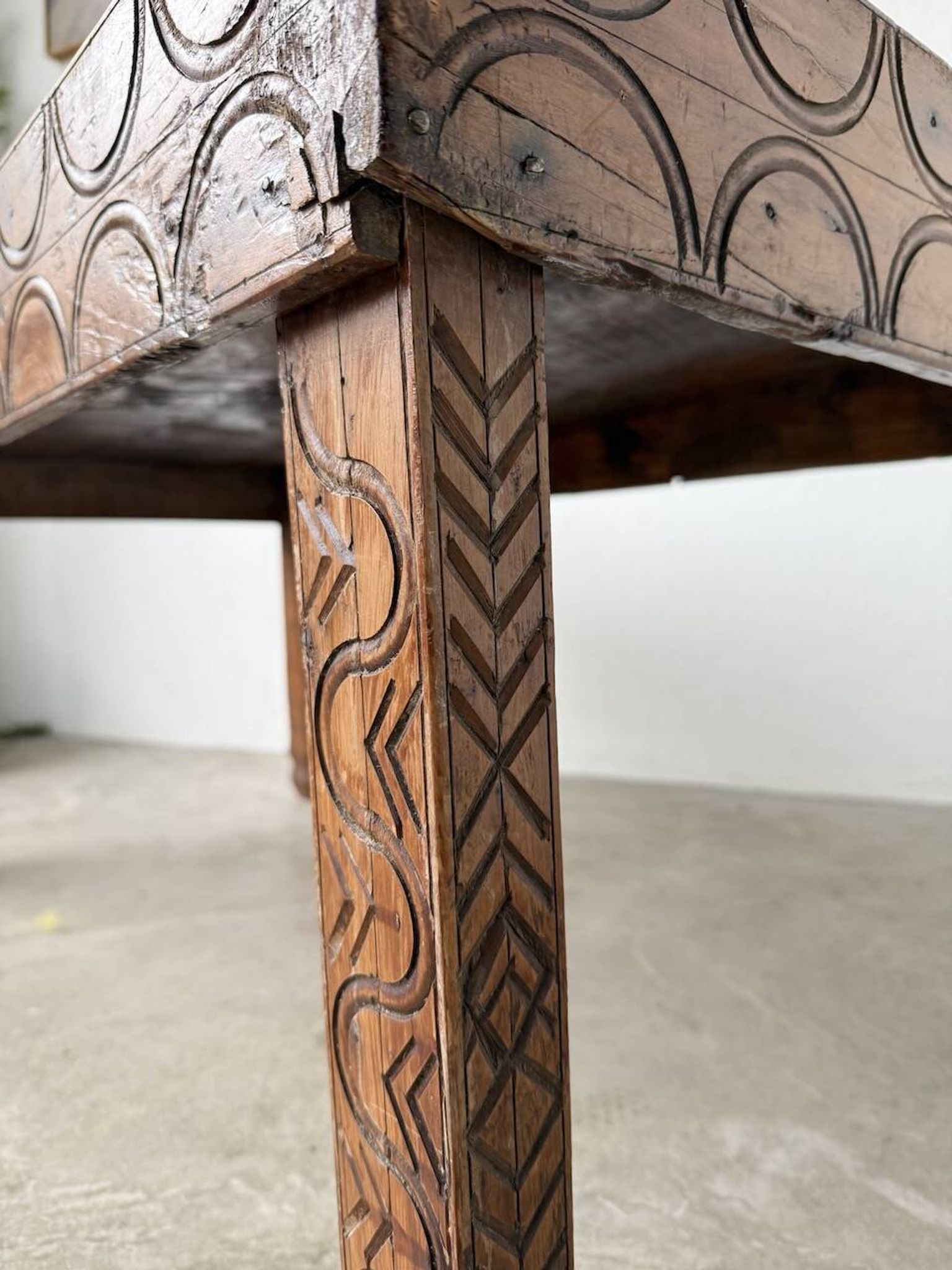 Savoyard folk art coffee table