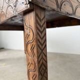 Table basse savoyarde art populaire