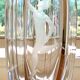 Elis Bergh for Kosta Sweden engraved crystal table lamp