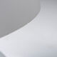 Lampe en verre opalin blanc, années 1970, Italie