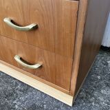 Art Deco style cherrywood chest of drawers, mid-20th century