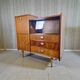 Vitrine vintage en bois / meuble bar / petite armoire