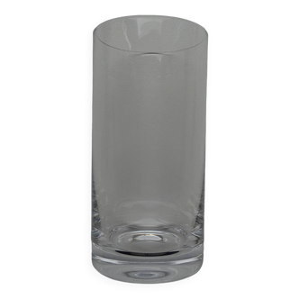 Daum France crystal tumbler glass timeless design signed 12.3 cm