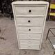 Wicker cabinet with 6 drawers