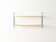 WHB wall shelf with ash wood shelves and black metal frame