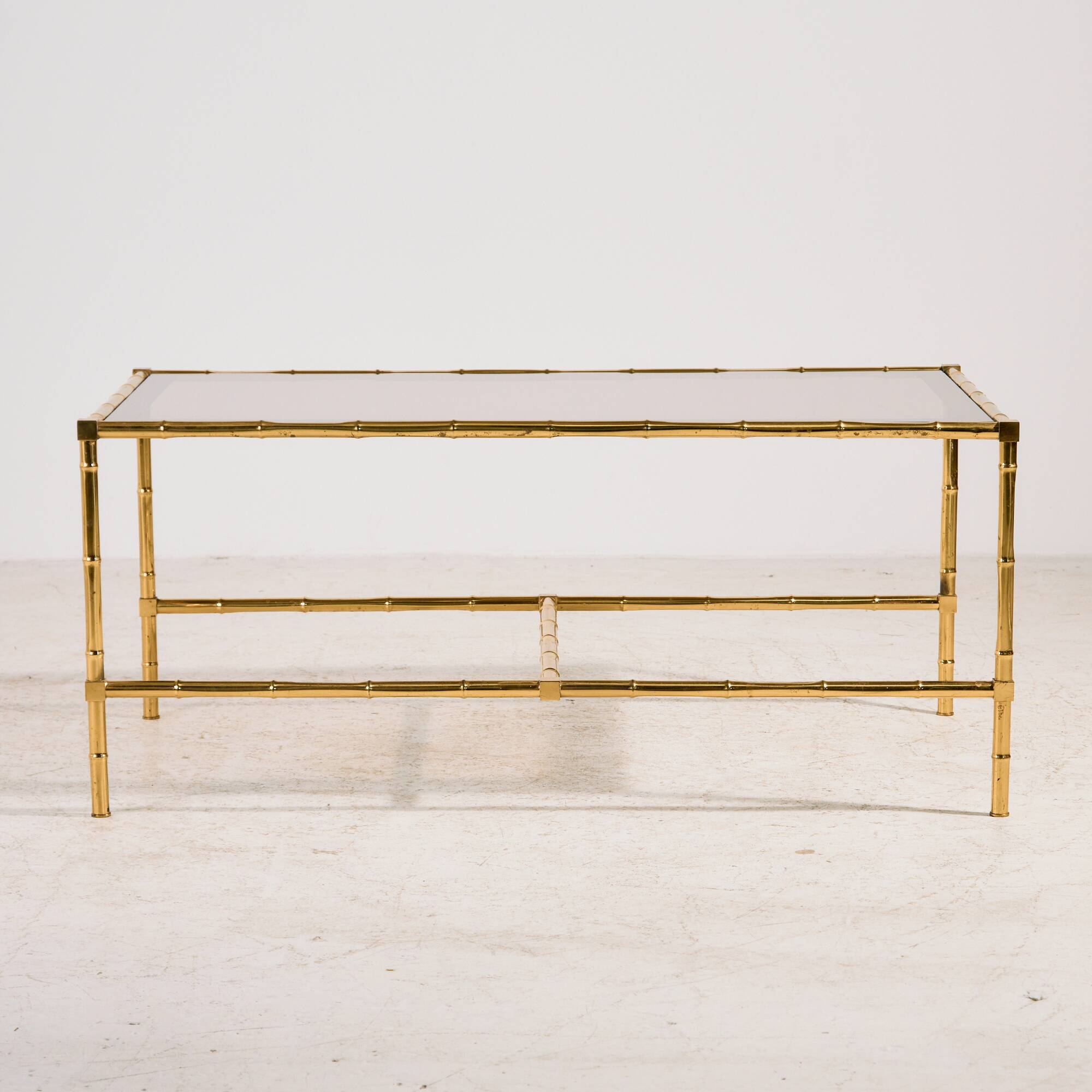 Brass coffee table, set of 3