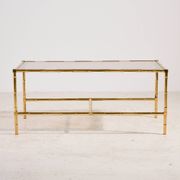 Brass coffee table, set of 3
