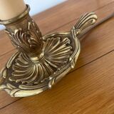 Vintage Brass Candle Bedside Lamp