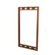 Scandinavian teak mirror, Sweden 1960, 72 x 38cm
