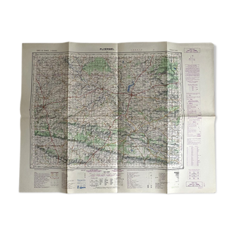 Map Ploermel 1960