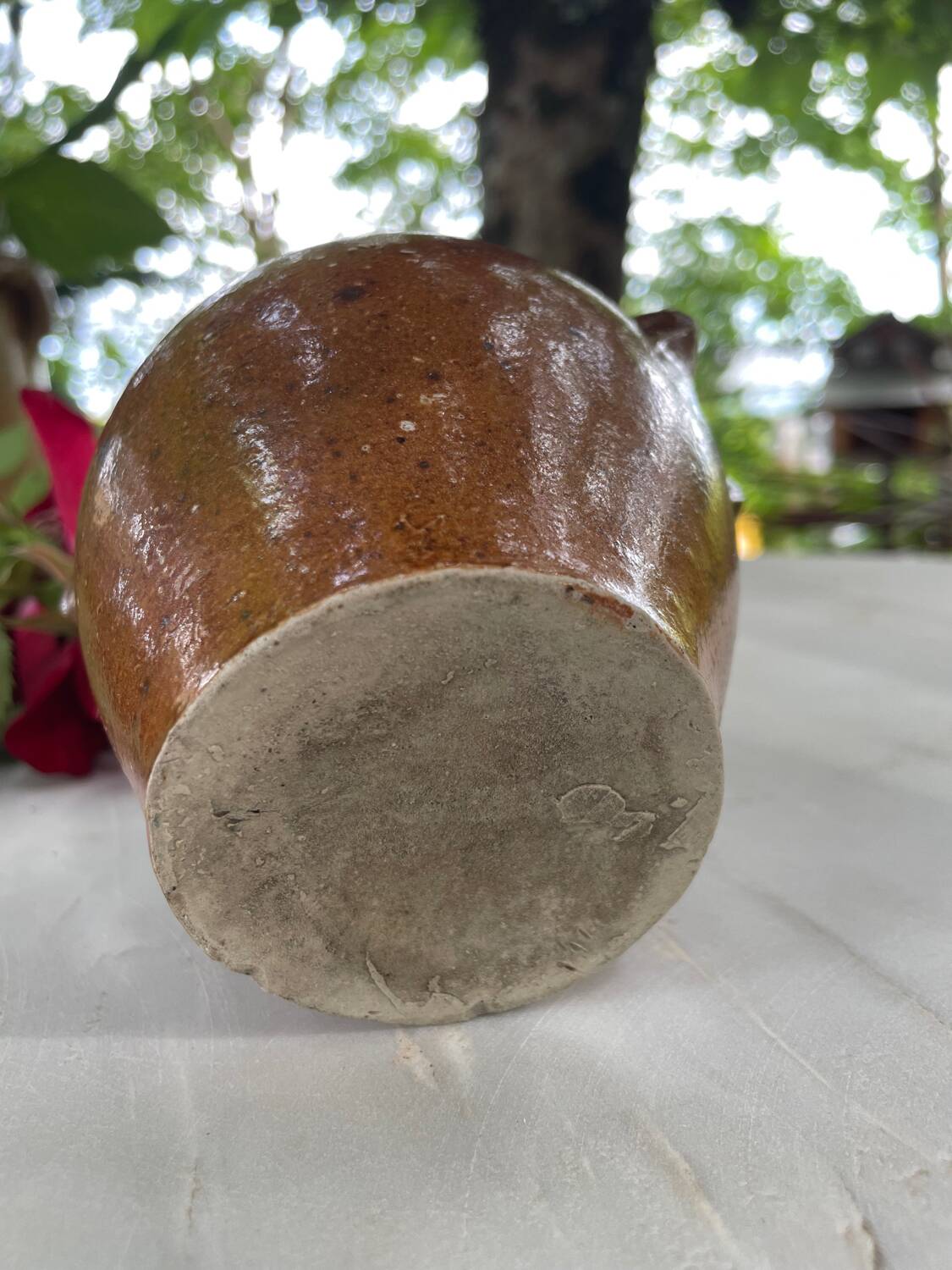 Antique stoneware pot