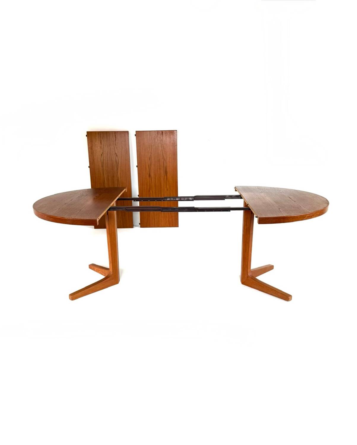 Table danoise en teck extensible vintage des années 60