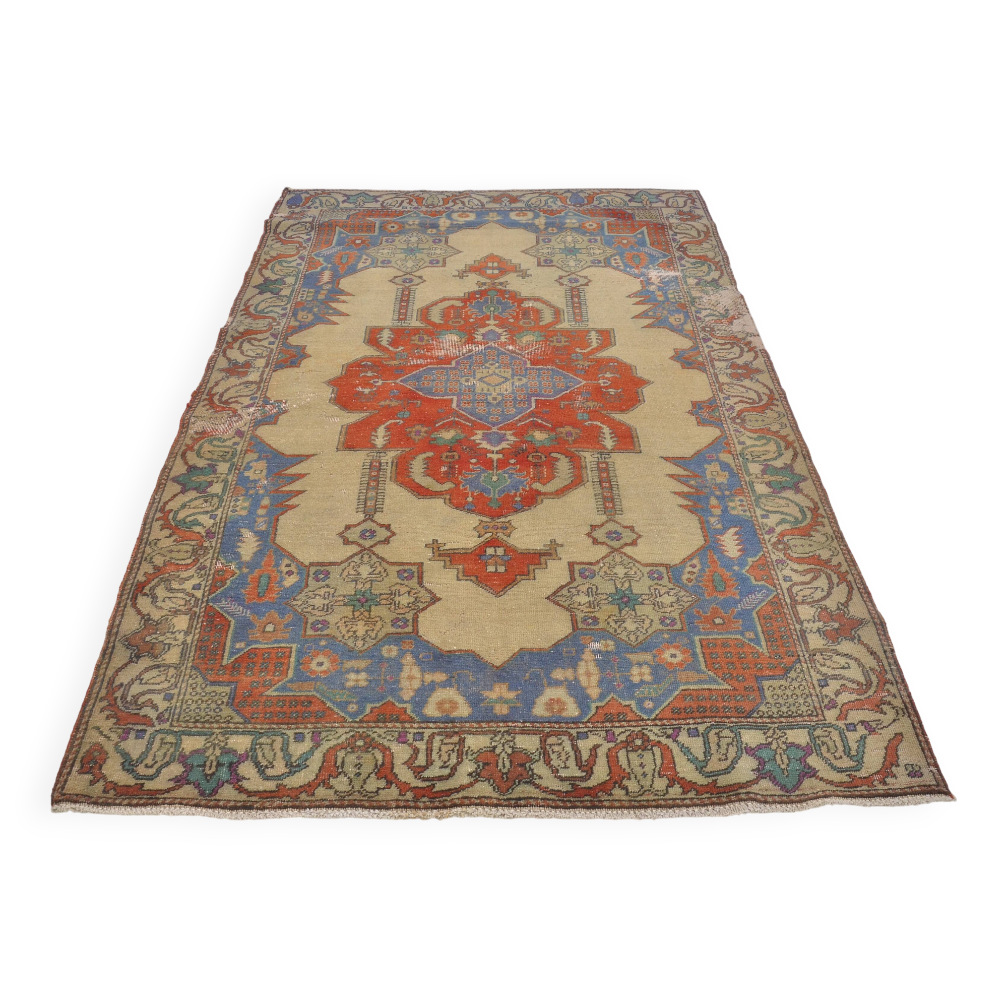 Multi Colour Organic Vintage Carpet sku h434