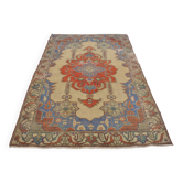 Tapis vintage biologique multicolore sku h434