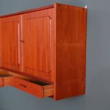 Armoire en teck, suspendue, Danemark 1960
