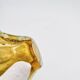 Murano bowl Archimede Seguso Bullicante Sommerso Yellow Gold