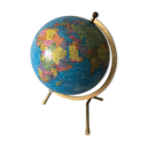 Glass globe tripod 28cm, Taride vintage, 1971