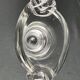 Daum, crystal vase with coiled sockets circa 1970