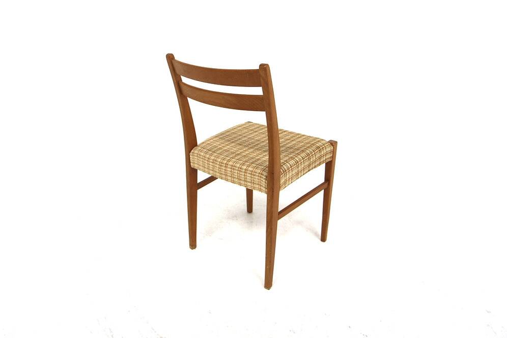 Set de 6 chaises scandinave en hêtre, Suède, 1960