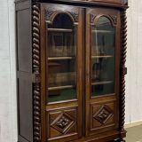 Louis XIII bookcase in walnut from the late 19th century - removable